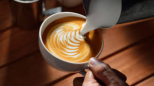 Café latte con leche espumosa