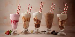 Malteada de fresa cremosa